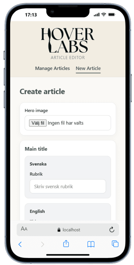 Hoverlabs mobile screenshot 2
