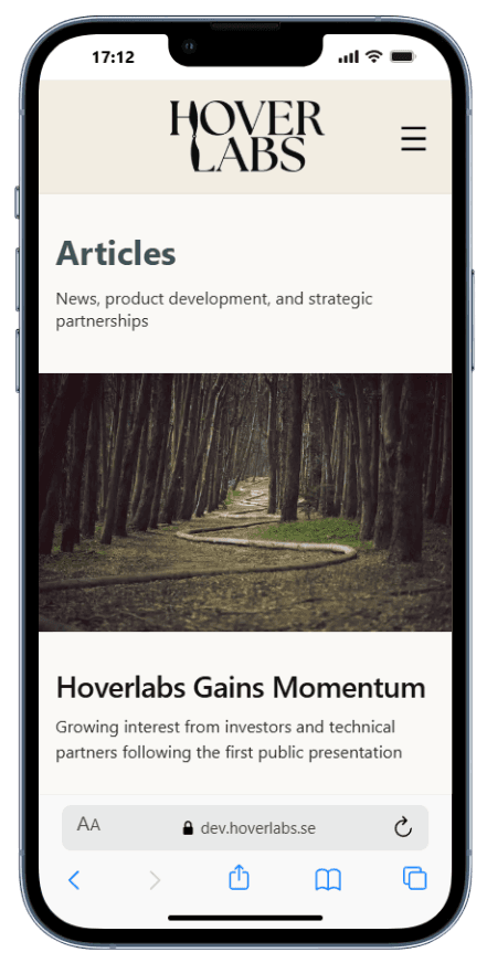 Hoverlabs mobile screenshot 3